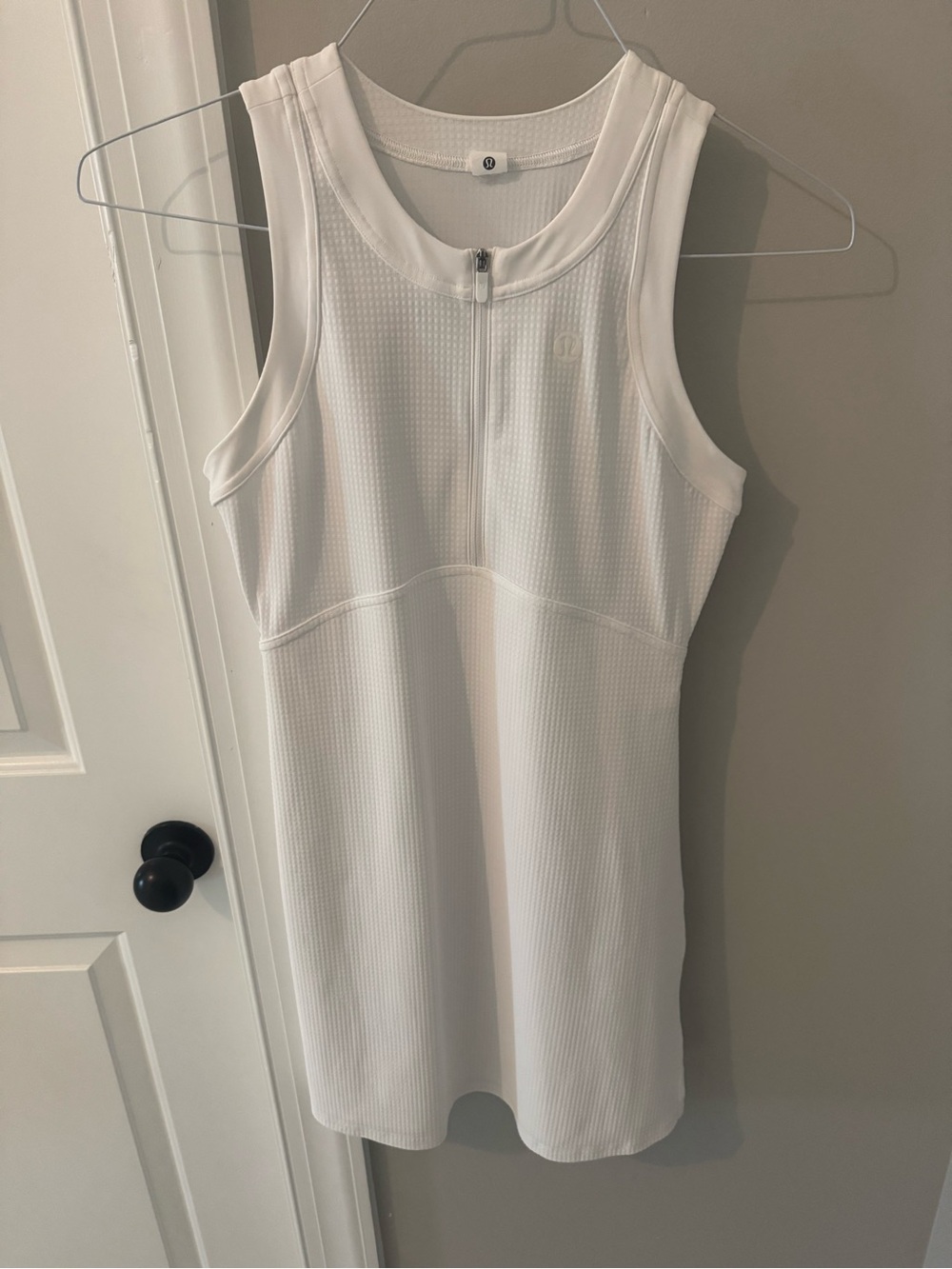 Lululemon Grid Texture Tennis Dress in Classic White - Picture 1 of 4